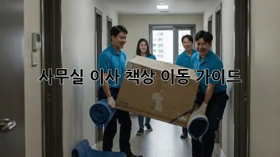 사무실 이사? 책상 이동 가이드!